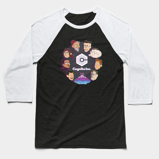 Inside Job - Cognito Inc. Baseball T-Shirt by satansbrand